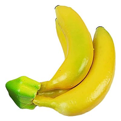 CAREG Artificial Banana Realistic Foam Artificial Fruit Fake Fruit Photography Prop (Color : 3 Heads)