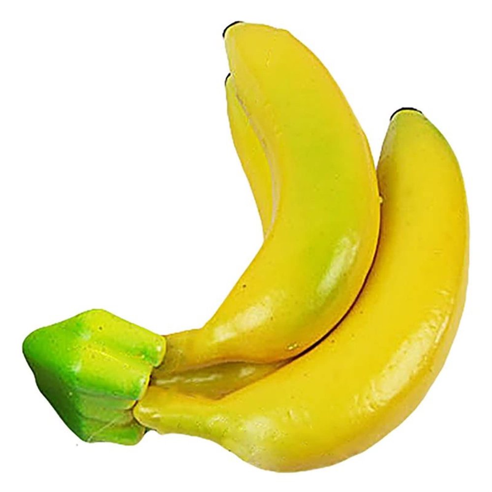CAREG Artificial Banana Realistic Foam Artificial Fruit Fake Fruit Photography Prop (Color : 3 Heads)