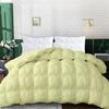 1 PC Baffle Box Pinch Pleated Comforter/Quilted-100% Egyptian Cotton 500 GSM Fill Weight Cloud Fluffy Cozy Down Alternative Duvet Insert With 4 Corner Tabs Ivory | Olympic Queen Best Comforter view 1
