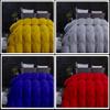 1 PC Baffle Box Pinch Pleated Comforter/Quilted-100% Egyptian Cotton 500 GSM Fill Weight Cloud Fluffy Cozy Down Alternative Duvet Insert With 4 Corner Tabs Dark Grey | Olympic Queen Best Comforter view 2