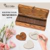 Jecor Wedding Guest Book Alternative with Sign - Guest Book Wedding Reception - Sign in Guest Book Alternatives - Rustic Wedding Decorations - Wedding Book - 98 Large Hearts & 2 Hearts Signs - Rustic view 2