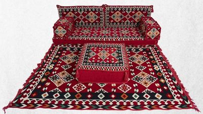 Arabic Jalsa Floor Sofa, Floor Couch, Loveseats, Oriental Seating Sofa, Ethnic Sofa, Living Room Sofa,Ottoman Couch,Arabic Couch,Arabic Sofa