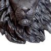 Light Mary-Resin Figure Lion Head 3 colore to choose, gold, black and white, decorative object, elegant article, wall article(Black) view 2