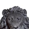 Light Mary-Resin Figure Lion Head 3 colore to choose, gold, black and white, decorative object, elegant article, wall article(Black) view 3