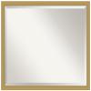 Amanti Art Gold Bathroom Mirror for Over Sink, 24x30 Grace Brushed Gold Narrow Rectangle Vanity Mirror, Large Casual Frame, Hangs Horizonally and Vertically, Bathroom Wall Decor, Beveled Edge view 1