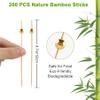 BEDEONE 200 Pcs Cocktail Picks for Drinks, Fancy Toothpicks for Appetizers, Bamboo Cocktail Picks for Appetizers, Cocktail Toothpicks Cocktail Skewers Appetizer Picks for Party - 4.7 Inch view 2