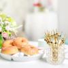 BEDEONE 200 Pcs Cocktail Picks for Drinks, Fancy Toothpicks for Appetizers, Bamboo Cocktail Picks for Appetizers, Cocktail Toothpicks Cocktail Skewers Appetizer Picks for Party - 4.7 Inch view 3