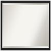 Amanti Art Black Bathroom Mirror for Over Sink, 26x38 Grace Brushed Metallic Black Narrow Rectangle Vanity Mirror, Large Modern Frame, Hangs Horizonally and Vertically, Bathroom Wall Decor, Beveled view 1