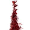 4' Red Tinsel Pop-Up Artificial Christmas Tree Unlit view 4