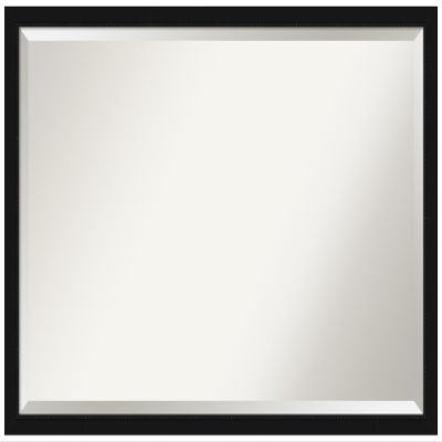Amanti Art Black Bathroom Mirror for Over Sink, 26x38 Avon Black Narrow Rectangle Vanity Mirror, Large Casual Frame, Hangs Horizonally and Vertically, Bathroom Wall Decor, Beveled Edge