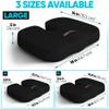 FORTEM Seat Cushion, Office Chair Cushion, Lumbar Support Pillow for Office Chair, Memory Foam Sciatica Coccyx Tailbone Pressure Pain Relief, Car Sitting Pad, Washable Non Slip view 2