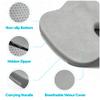 FORTEM Seat Cushion, Office Chair Cushion, Lumbar Support Pillow for Office Chair, Memory Foam Sciatica Coccyx Tailbone Pressure Pain Relief, Car Sitting Pad, Washable Non Slip view 4