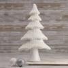 16.75" Cream Cable Knit Christmas Tree Tabletop Decoration view 2