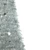4' Silver Tinsel Pop-Up Artificial Christmas Tree Unlit view 4