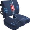 FORTEM Seat Cushion, Office Chair Cushion, Lumbar Support Pillow for Office Chair, Memory Foam Sciatica Coccyx Tailbone Pressure Pain Relief, Car Sitting Pad, Washable Non Slip view 1
