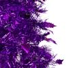 4' Purple Tinsel Pop-Up Artificial Christmas Tree Unlit view 3