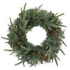 24" Pre-Lit Artificial Mixed Pine and Pine Cone Christmas Wreath view 1