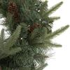 24" Pre-Lit Artificial Mixed Pine and Pine Cone Christmas Wreath view 3