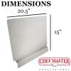 2-Pack Commercial Fryer Splash Guard by Chef Master, 18-Gauge Stainless Steel Universal Fit Oil Splatter Guard, 20.5 x 15" Splatter Screen, Oil Splash Guards for Kitchen & Restaurants Deep Fryer-90059 view 3