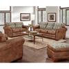 American Furniture Classics 8502-90 Deer Teal/Brown Lodge Tapestry Loveseat view 4
