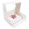 Global Sugar Art 10-Count Extra Deep Quarter Sheet Cake Box with Window, Sturdy, AutoPopup (14 x 10 x 5 Inches, White) view 2