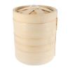 1 Set Bamboo Cooking Tool Basket Food Steamers Kitchen Reusable Steamed Buns Practical Breakfast Buns Steamers view 1