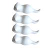 ASDUU Chopsticks Holder-4pcs Japanese-Style Chopsticks Rests Ceramics Cat Chopsticks Holder Spoon Stand Dinner Table Decoration for Home Restaurant White Decor Gift view 1