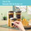 Hebayy 234 Minimalist Kitchen Food Labels, 216 Preprinted Flour Pasta Peas Condiment Oil Stickers, 18 Blank Ones, Waterproof Oil&Tear Resistant, No Residue for Pantry Food Containers Jars. view 4