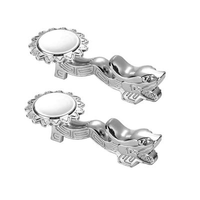 Chopsticks Holder-2pcs Chopsticks Holder Alloy Retro Dragon Head Chopsticks Rack Knife Spoon Fork Stand Silver Decor Gift