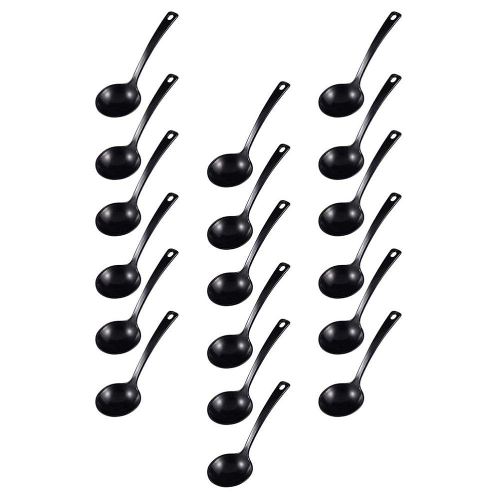 18pcs Multi-purpose Soup Ladle Ergonomic Spoons for Soup Porridge and to Clean Home Supplies Lightweight and Compact for Picnics