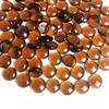 HappyFiller Dark Amber Glass Gems Flat Marbles for Flower Vase Fillers,Indoor Outdoor Gas Fire Pit Fireplace Pebbles,Crafts,Candle Holder Beads,5 LB view 1