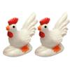 ASDUU Chopsticks Holder-2pcs Cock Design Chopsticks Rests Ceramics Chopsticks Holder Spoon Stand Dinner Table Decoration for Home Restaurant Decor Gift view 1