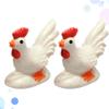 ASDUU Chopsticks Holder-2pcs Cock Design Chopsticks Rests Ceramics Chopsticks Holder Spoon Stand Dinner Table Decoration for Home Restaurant Decor Gift view 2