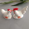ASDUU Chopsticks Holder-2pcs Cock Design Chopsticks Rests Ceramics Chopsticks Holder Spoon Stand Dinner Table Decoration for Home Restaurant Decor Gift view 3