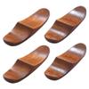 ASDUU Wooden Chopstick Rests, Japanese Style Wooden Chopstick Holder Brown Utensil Holder Chopstick Rest Holder Set for Table 4Pcs Decor Gift view 1