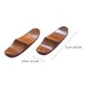 ASDUU Wooden Chopstick Rests, Japanese Style Wooden Chopstick Holder Brown Utensil Holder Chopstick Rest Holder Set for Table 4Pcs Decor Gift view 3