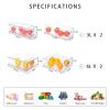 MineSign 4 pack Stackable Refrigerator Organizer Bins Pull-Out Drawers for Fruit and Veggies Storage Organizer for Fridge Clear Drawer Containers with Handle Divided Organization for Produce Saver view 3