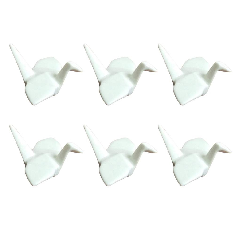 ASDUU Chopsticks Holder-6 Pcs Japanese-Style Ceramics Chopsticks Rests Handmade Thousand Paper Crane Chopsticks Holder Fork Knife Holder Rack Decor Gift