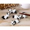 ASDUU Ceramic Chopstick Holder, Ceramic Chopstick Rest Cute Chopstick Rest Panda Chopsticks Rest Ceramic Spoon Holder for Serving 8pcs Decor Gift view 2