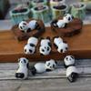 ASDUU Ceramic Chopstick Holder, Ceramic Chopstick Rest Cute Chopstick Rest Panda Chopsticks Rest Ceramic Spoon Holder for Serving 8pcs Decor Gift view 3