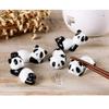 ASDUU Ceramic Chopstick Holder, Ceramic Chopstick Rest Cute Chopstick Rest Panda Chopsticks Rest Ceramic Spoon Holder for Serving 8pcs Decor Gift view 4