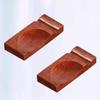 ASDUU Chopsticks Holder-2pcs Japanese-Style Chopsticks Rests Wooden Chopsticks Holder Spoon Stand Dinner Table Decoration for Home Restaurant Decor Gift view 2