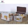 Nautical-Mart Dakota Trunk Set Aluminium Aviator Home Furniture (Set Of 3) view 3