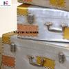 Nautical-Mart Dakota Trunk Set Aluminium Aviator Home Furniture (Set Of 3) view 4