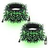 TW SHINE Green Christmas Lights, Total 400 LED 132FT Christmas Lights Plug in with 8 Modes, Waterproof Fairy St. Patrick's Day Light Outdoor, Indoor Christmas Decorations for Party Yard Decorations view 1