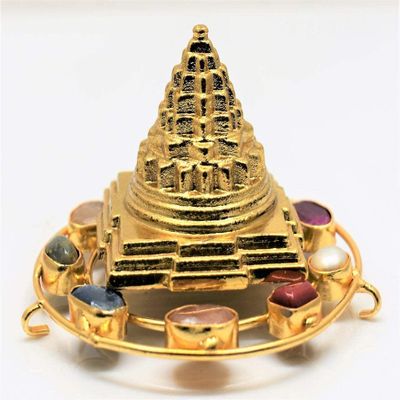 Castel Royale Most Powerful Sri Yantra sri yantram with Nine Planet Gem Yoga Money Wealth Tantra Happiness, Spiritual Powers Vaastu Dosh Prosperity Harmony