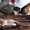 58mm Espresso Tamper, Premium Coffee Tamper with Wooden Handle, Stainless Steel Flat Base Coffee Ground Press Hammer Barista Tool, Extract Richer Flavor view 3