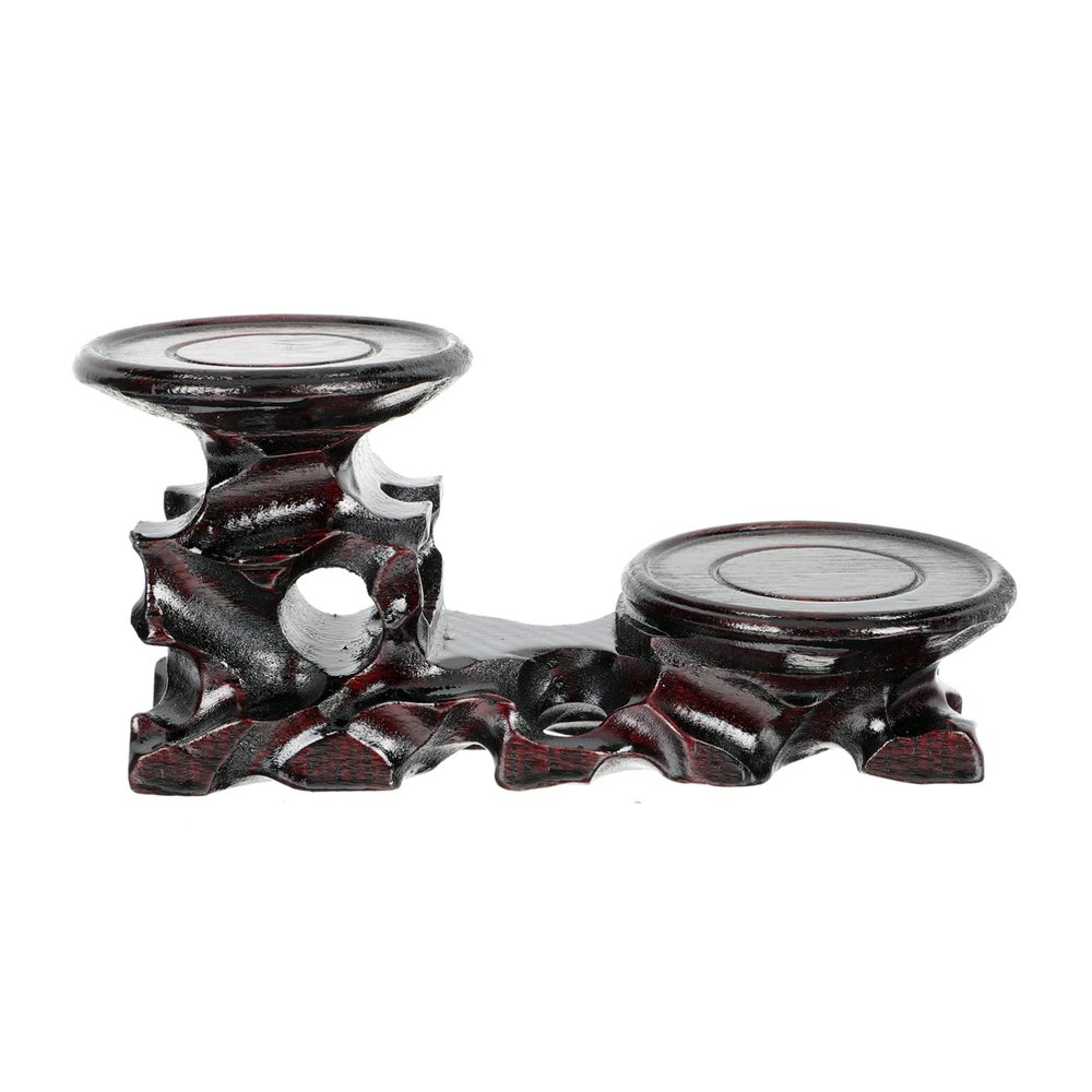 GANAZONO Elegant Wooden Flower Pot Holder Craft Holder Versatile Decorative Base Unique Pedestal Flowerpot Stand