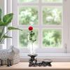 GANAZONO Elegant Wooden Flower Pot Holder Craft Holder Versatile Decorative Base Unique Pedestal Flowerpot Stand view 3