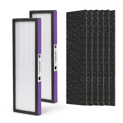 Nisreen FLT5250PT Replacement Filter Compatible with Germ-Guardian Filter C Pet HEPA Air Pu-rifier AC5250PT AC5000E AC5300B AC5350W AC5350B CDAP5500 and More, 2 HEPA and 6 Pre-Filters